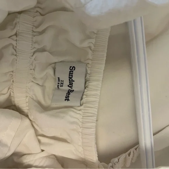 Aritzia White Flowy Mini Dress - Picture 3 of 3